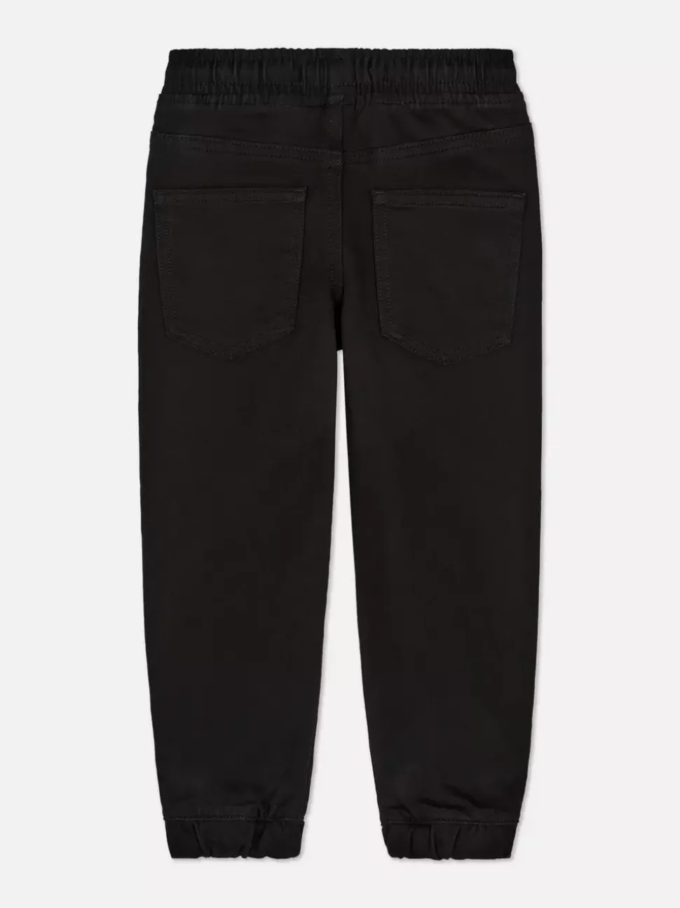 Joggery jeansowe ściągane sznurkiem