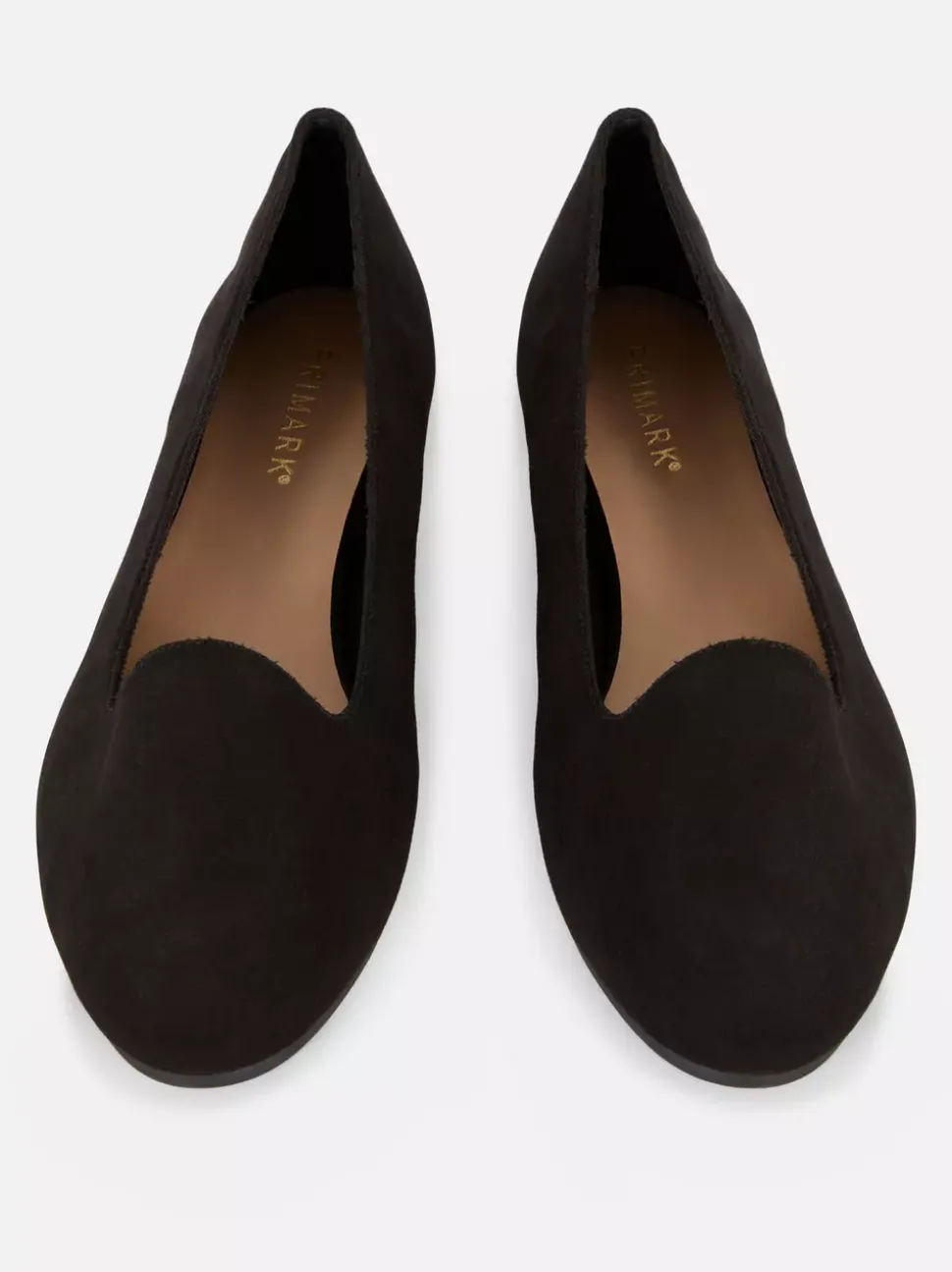 Kapcie baleriny ze sztucznego zamszu