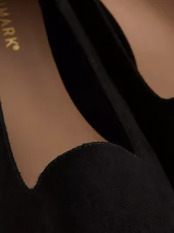 Kapcie baleriny ze sztucznego zamszu