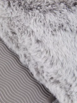 Kapcie bez pięty ze sztucznego futerka