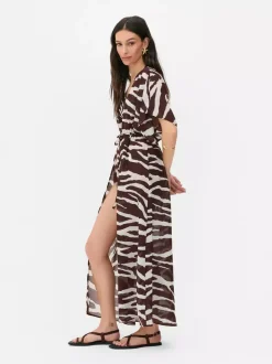 Kimono midi z nadrukiem