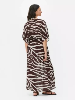 Kimono midi z nadrukiem