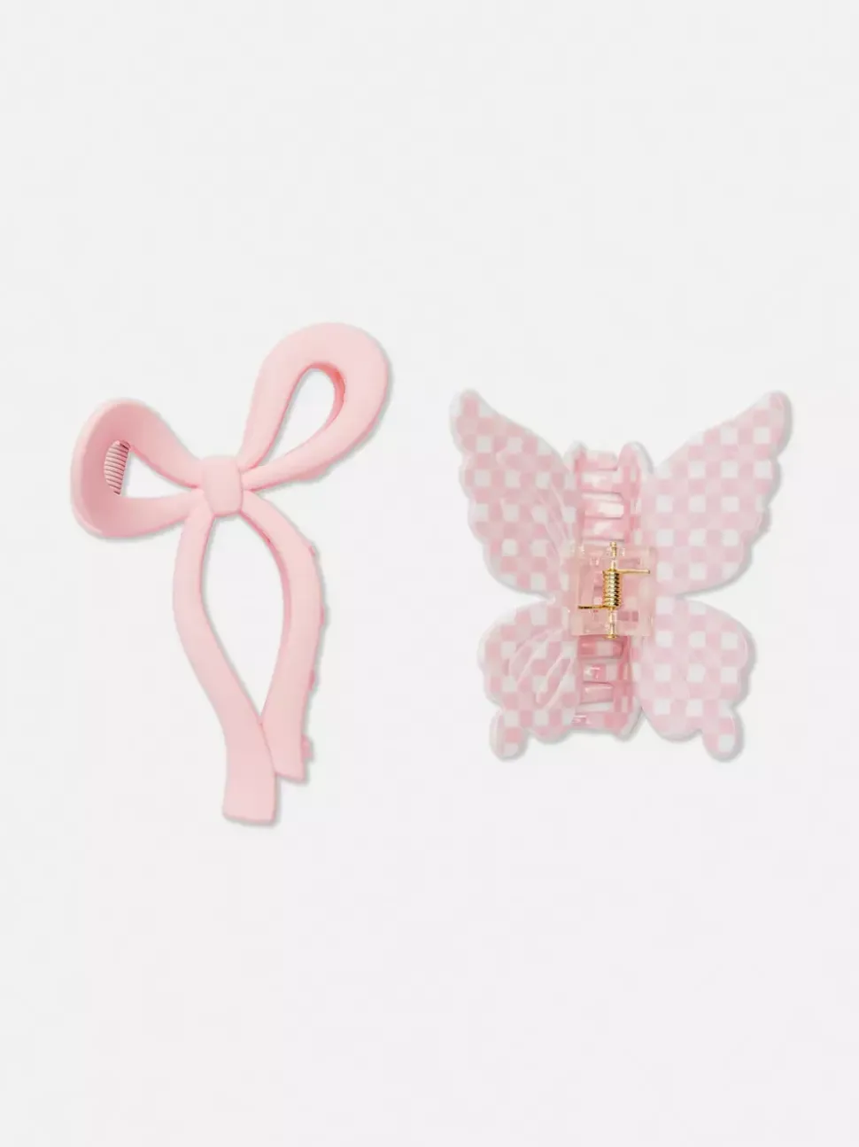 Klamry z motylkiem i kokardą, 2 szt.