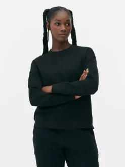 Klasyczna bluza z okrągłym dekoltem