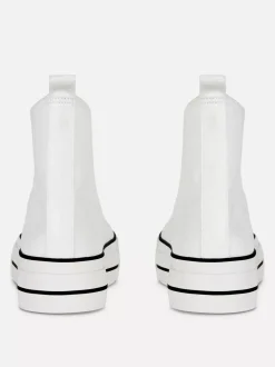 Klasyczne płócienne buty sportowe z wysoką cholewką