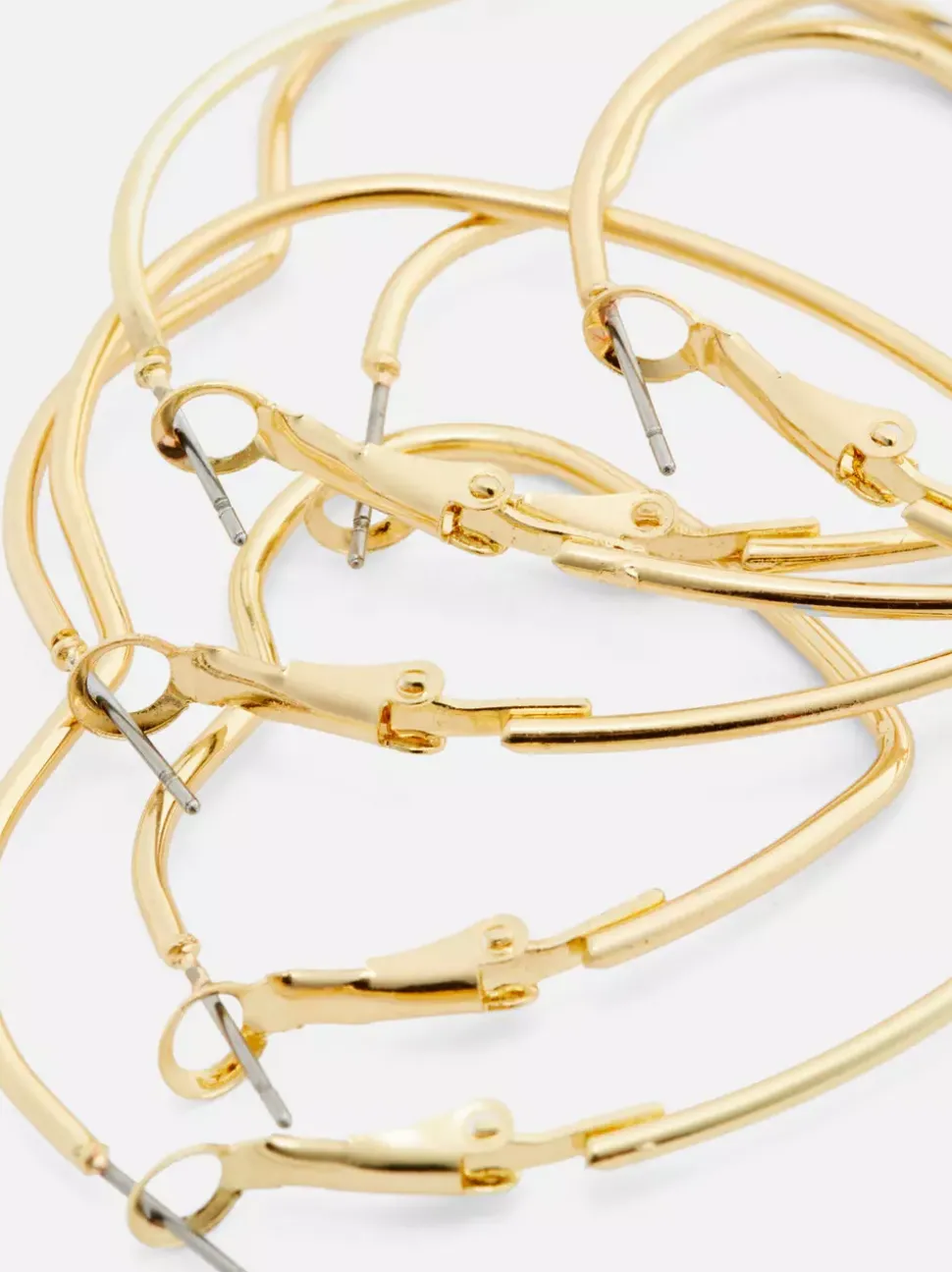 Kolczyki koła w kształcie serc The Edit, 3 pary