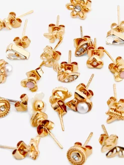 Kolczyki sztyfty, 12 par