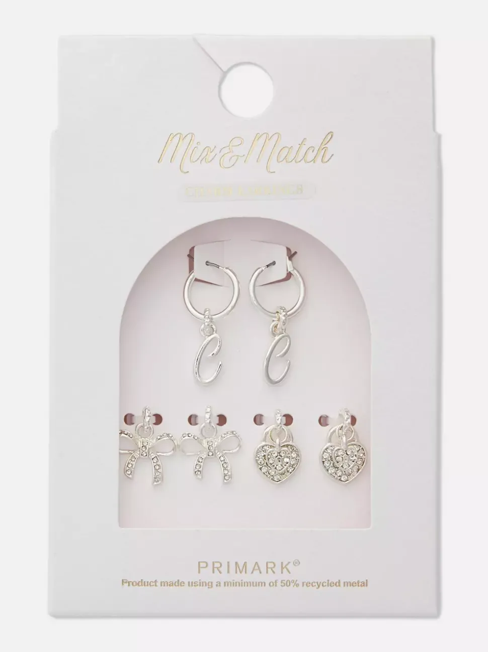 Kolczyki z wisiorkiem, 3 pary