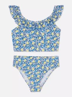 Komplet bikini z falbanką