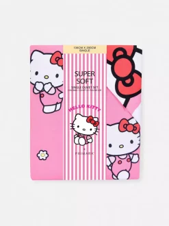 Komplet pościeli na łóżko jednoosobowe z Hello Kitty