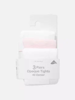 Komplet różnych kryjących rajstop 40 den, 3 pary