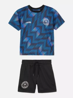 Komplet sportowy z T-shirtem i szortami