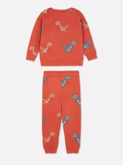 Komplet z bluzą i spodniami dresowymi ze sznurkiem