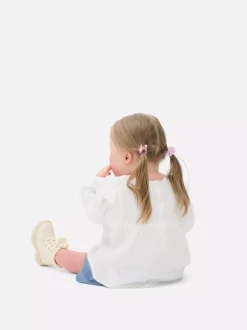 Komplet z bluzką z długim rękawem i szortami