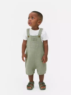 Komplet z body i ogrodniczkami dla noworodka