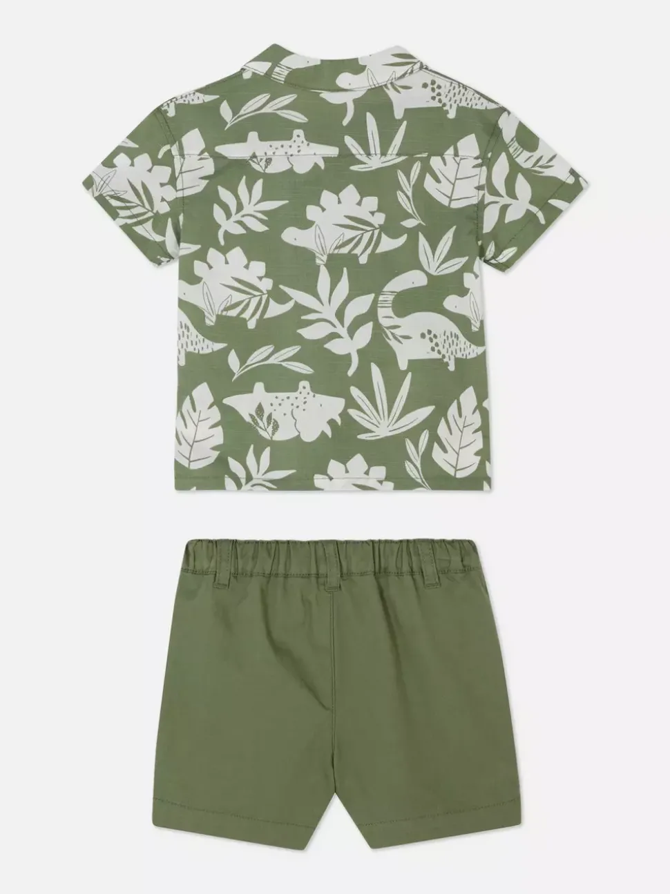 Komplet z koszulą z nadrukiem i szortami