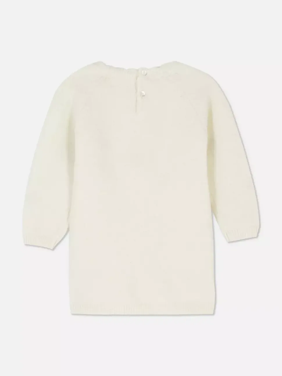 Komplet z sukienką swetrową w kwiaty i rajstopami