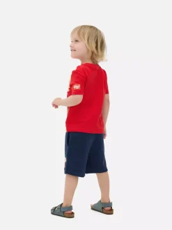 Komplet z T-shirtem i szortami z motywem Blue