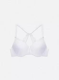 Koronkowy biustonosz typu maximiser o kroju bokserki