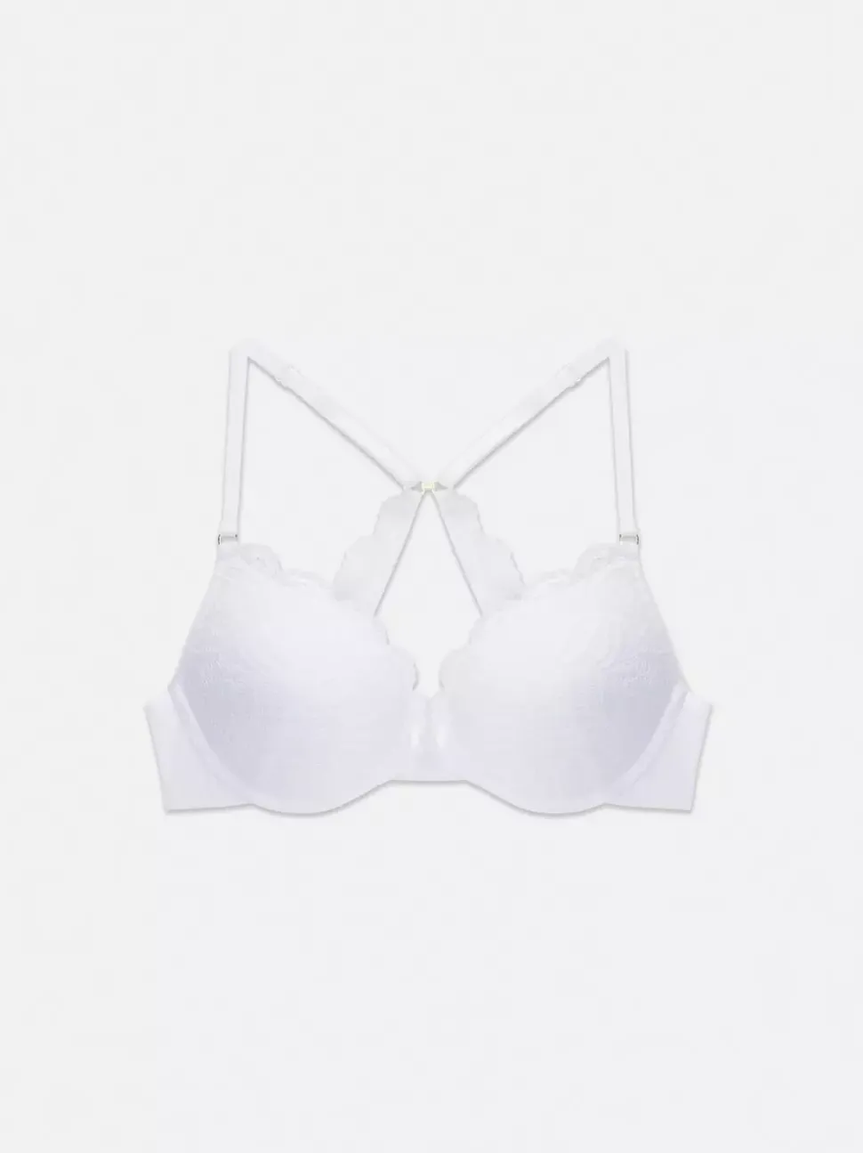 Koronkowy biustonosz typu maximiser o kroju bokserki