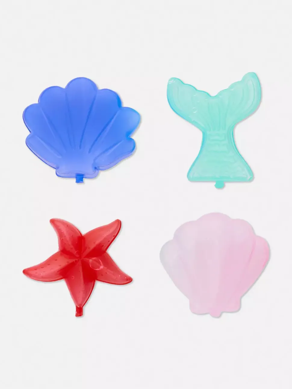 Kostki lodu wielokrotnego użytku w kształcie muszli