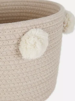 Kosz do przechowywania z pomponami