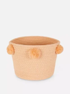 Kosz do przechowywania z pomponami