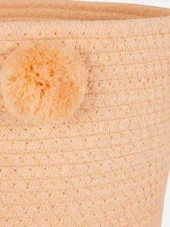 Kosz do przechowywania z pomponami