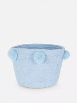 Kosz do przechowywania z pomponami