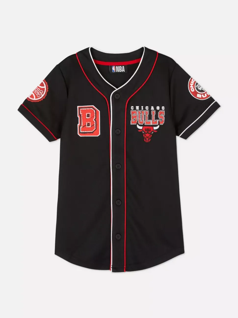 Koszula bejsbolowa z motywem NBA Chicago Bulls