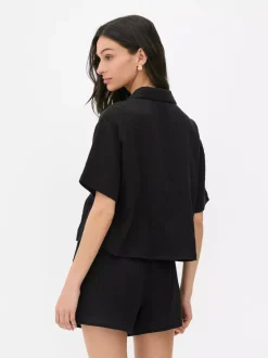 Koszula plażowa z motywem palmy