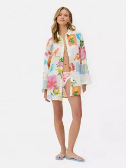 Koszula plażowa z nadrukiem