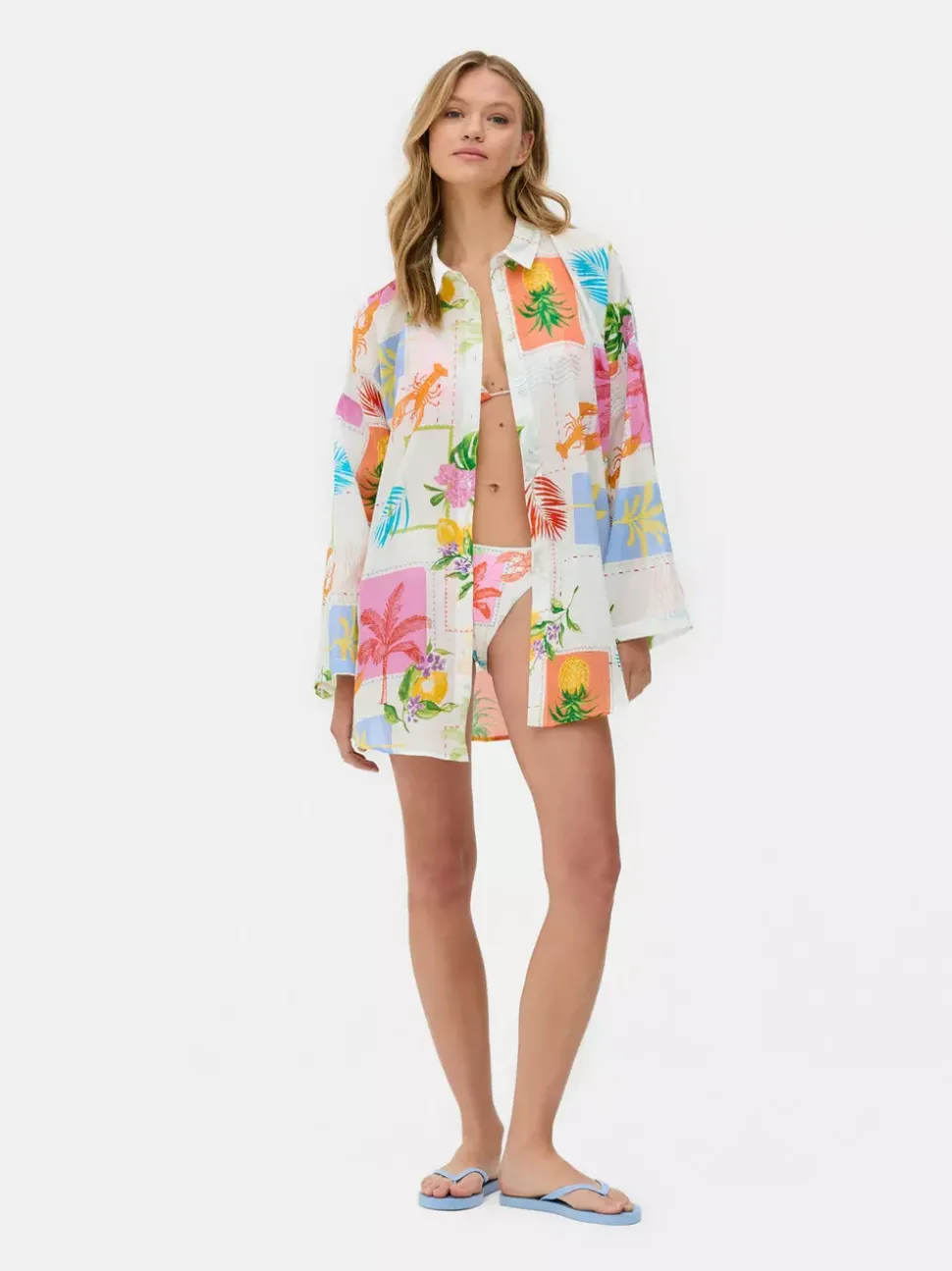 Koszula plażowa z nadrukiem