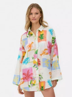 Koszula plażowa z nadrukiem