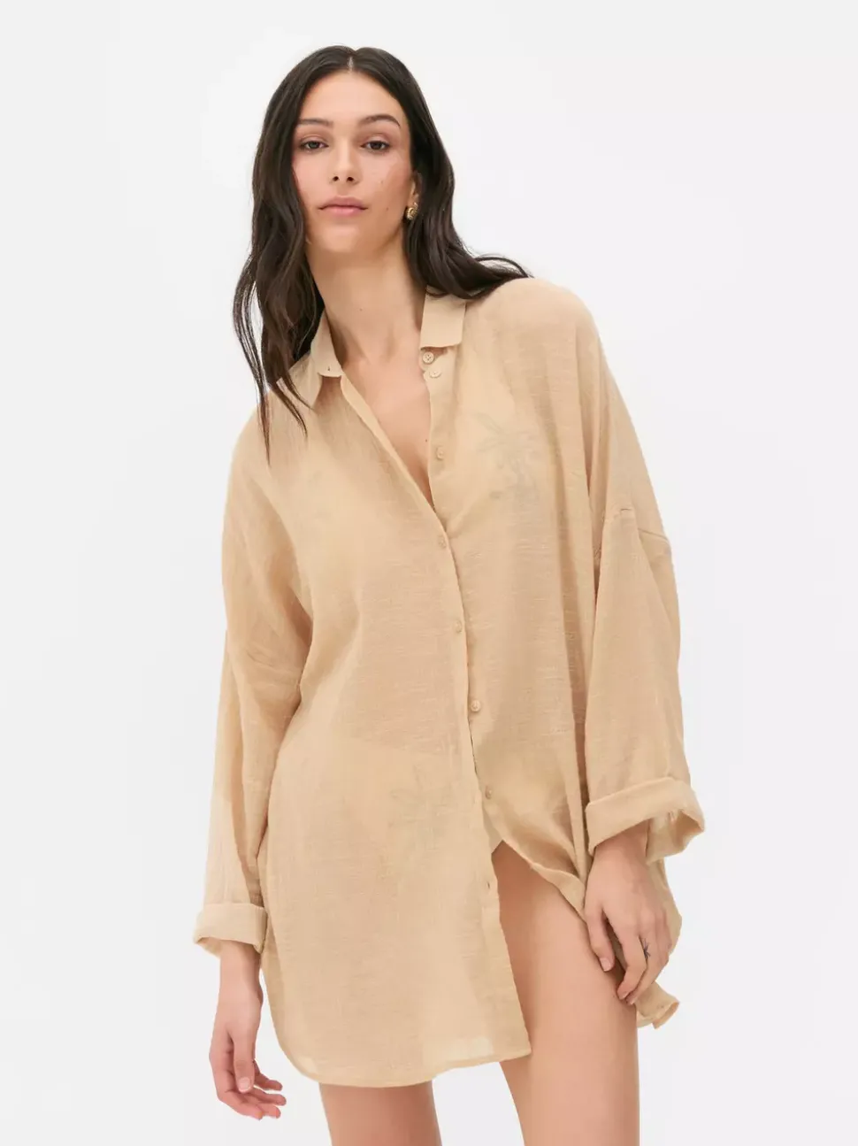 Koszula plażowa z zapięciem na guziki