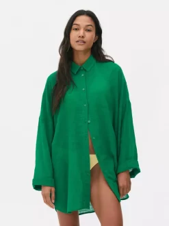 Koszula plażowa z zapięciem na guziki