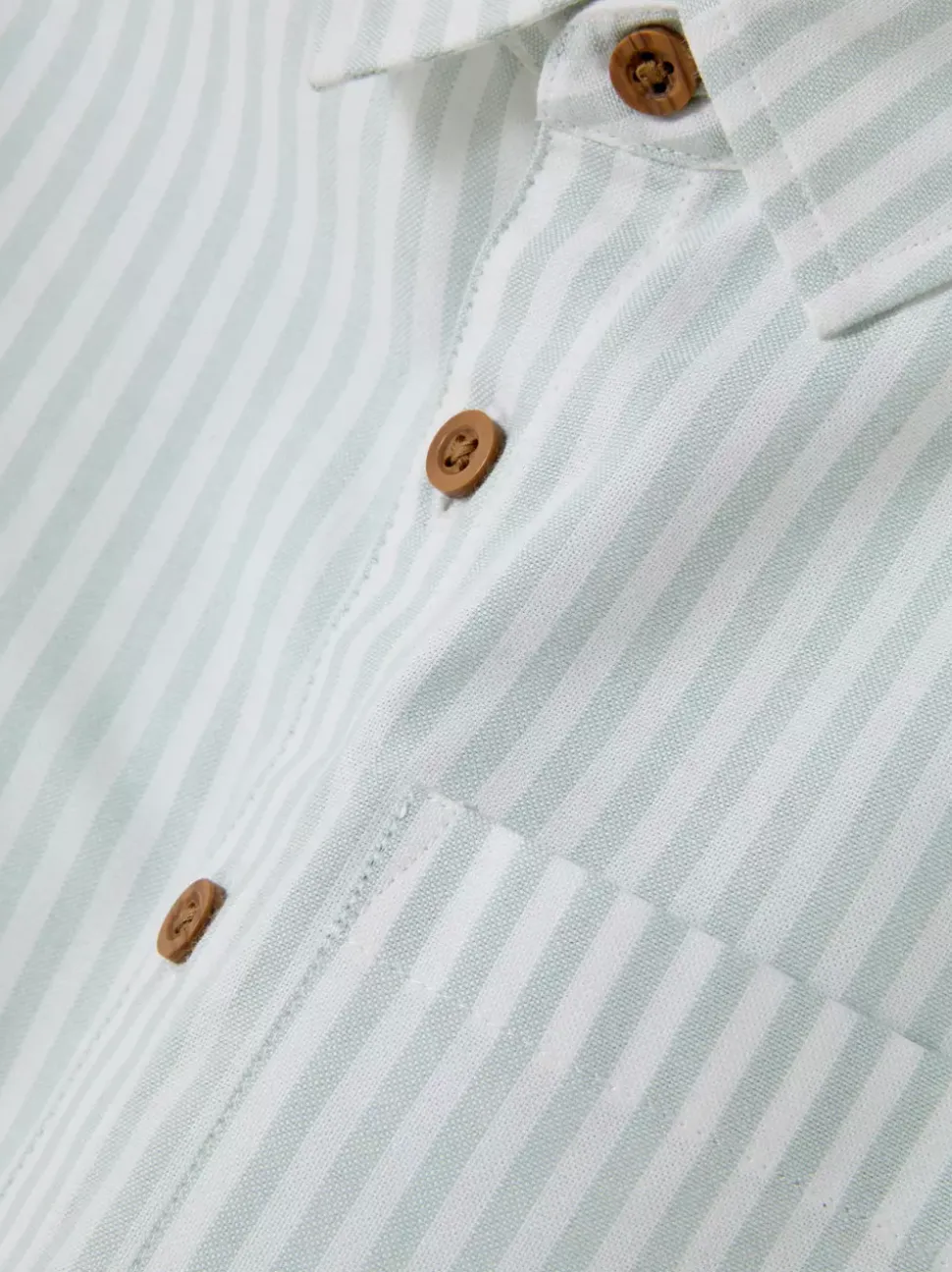 Koszula typu oxford w paski z krótkim rękawem