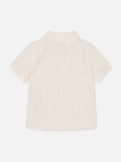 Koszula typu oxford w paski z krótkim rękawem