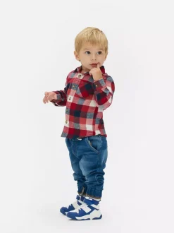 Koszula w kratę z długim rękawem