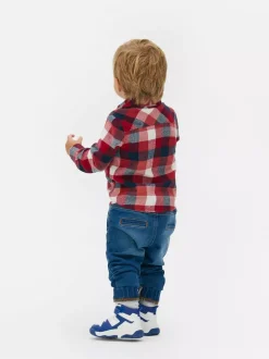 Koszula w kratę z długim rękawem