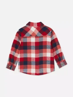 Koszula w kratę z długim rękawem