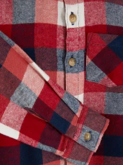 Koszula w kratę z długim rękawem