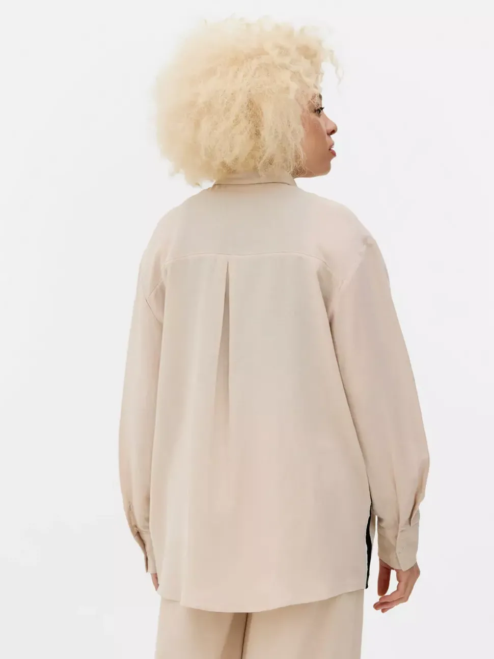 Koszula z długim rękawem z paskami po boku