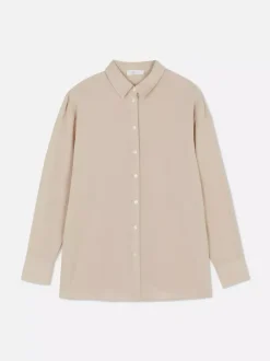 Koszula z długim rękawem z paskami po boku