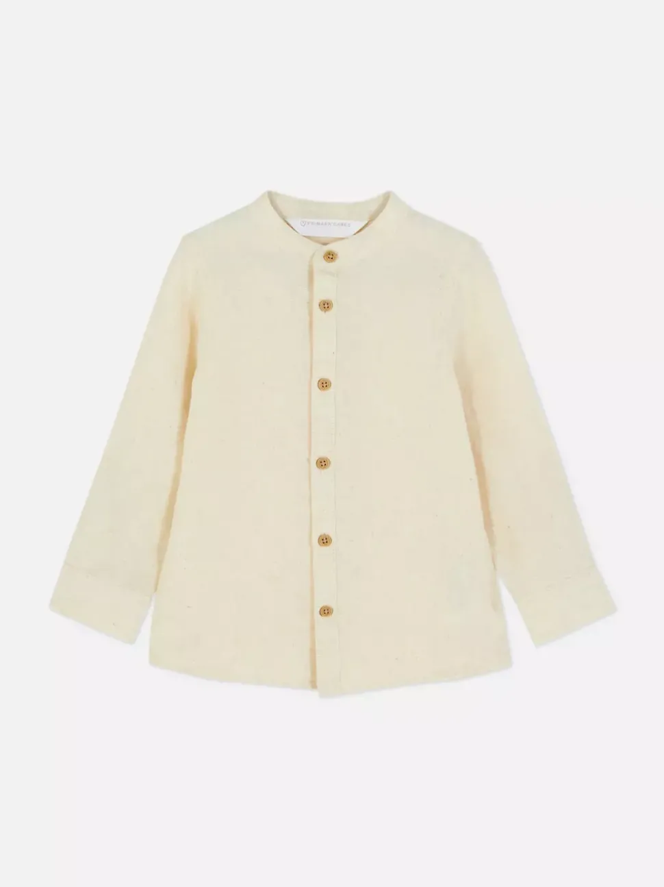 Koszula z długim rękawem z domieszką lnu