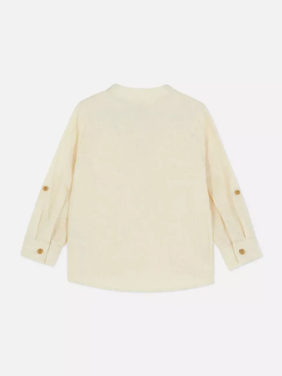 Koszula z długim rękawem z domieszką lnu