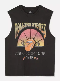 Koszulka bez rękawów z motywem Rolling Stones