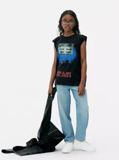 Koszulka bez rękawów z nadrukiem Billie Eilish