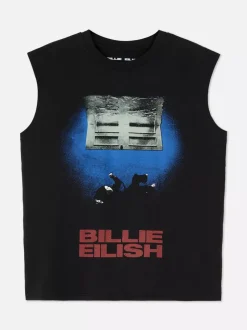Koszulka bez rękawów z nadrukiem Billie Eilish