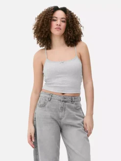 Koszulka na ramiączkach z dołączonym biustonoszem